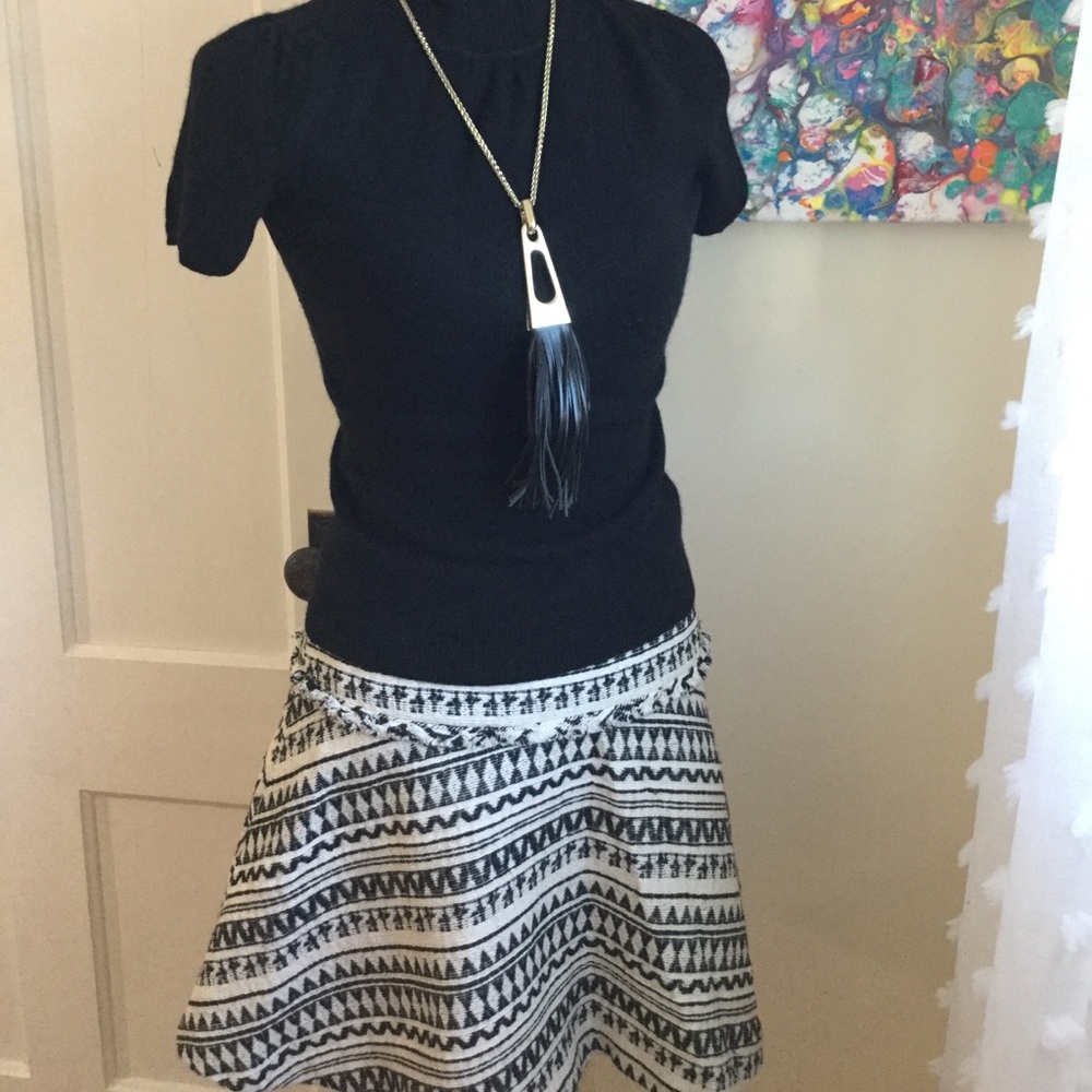 Banana Republic Fully Lined Winter White Skirt Sz0